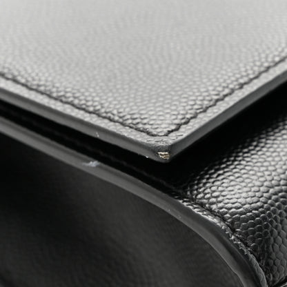Saint Laurent Grain De Poudre Small Monogram Kate Satchel Black 12 of 12
