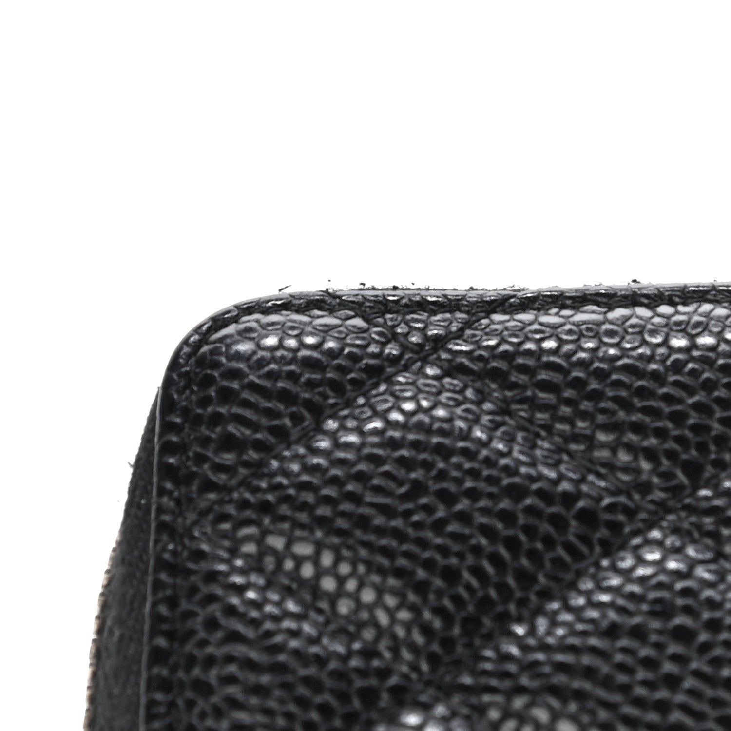 Chanel Caviar Quilted Zip Coin Purse Black 11 of 12
