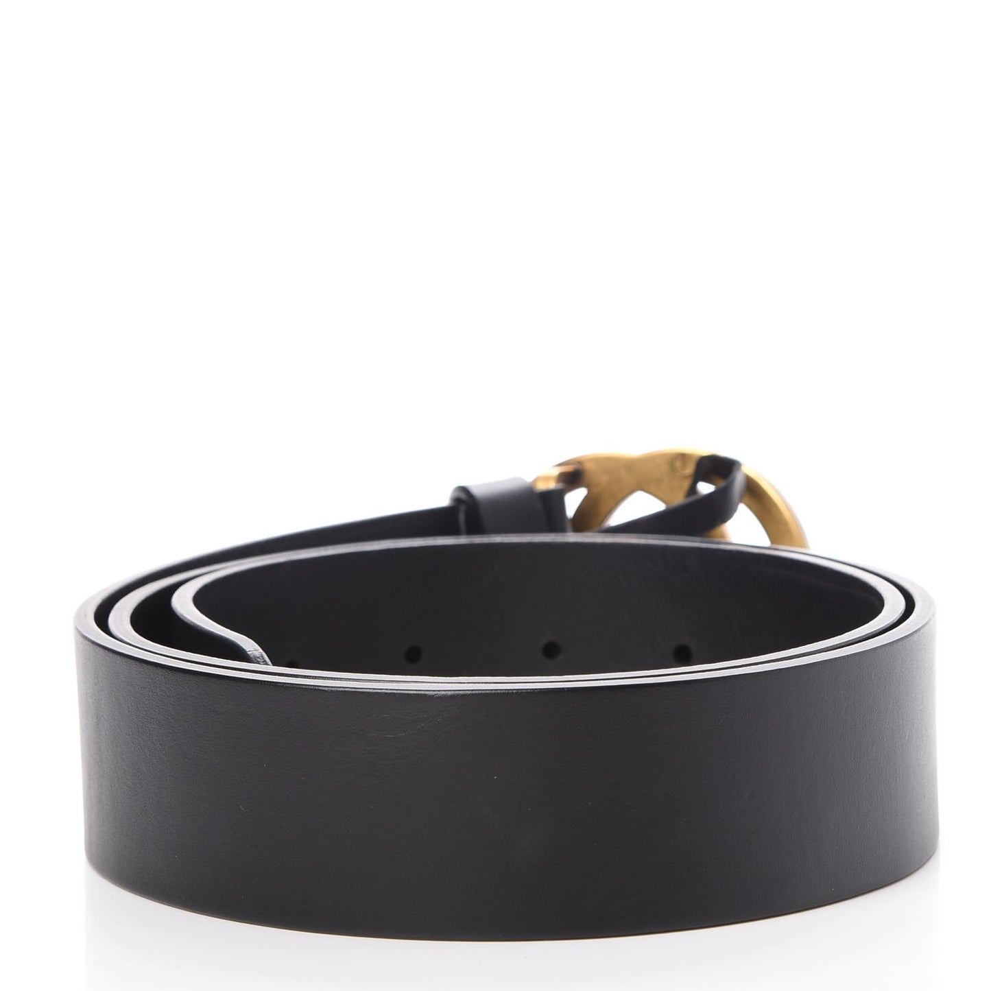 Calfskin Bi Color Interlocking G Belt 90 36 Black