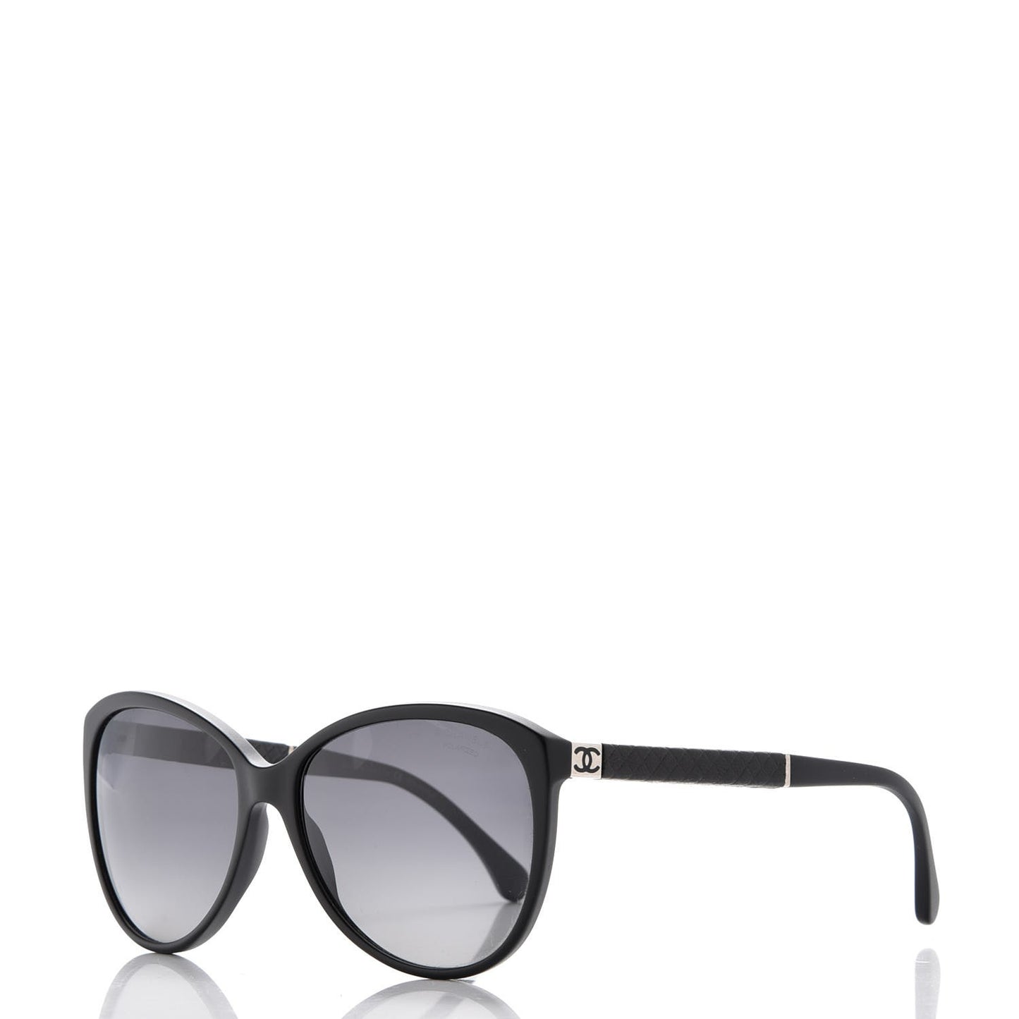 Quilted CC Sunglasses 5225-Q Black