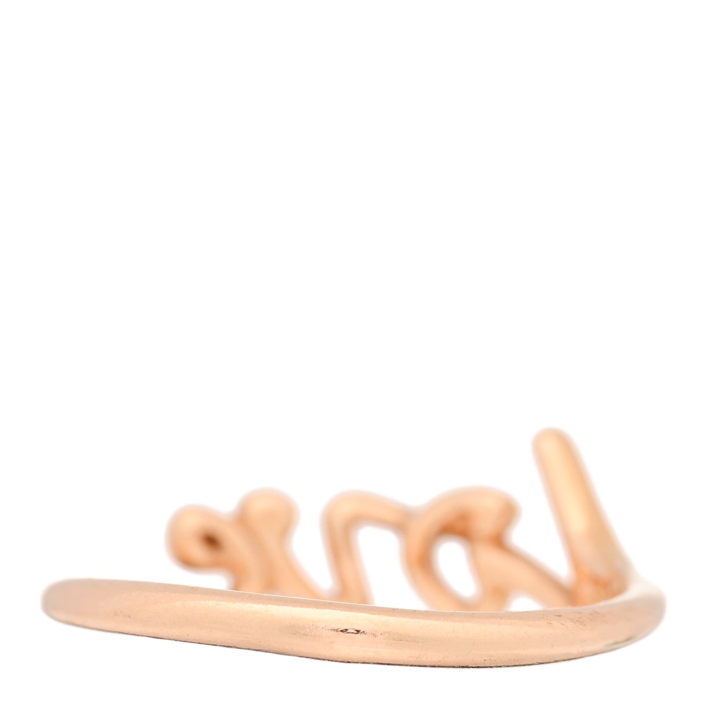 18K Rose Gold Mini Paloma's Graffiti Love Ring 49 5