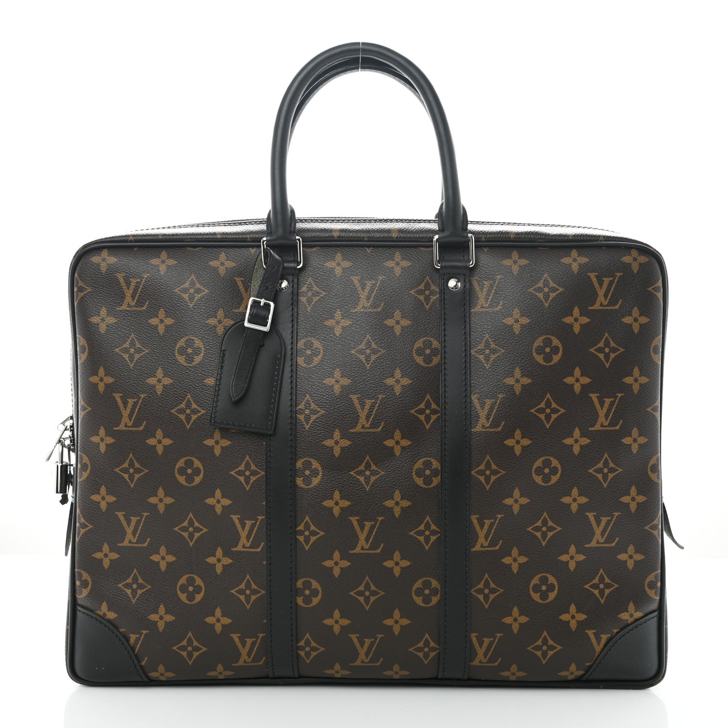 Louis Vuitton Monogram Macassar Porte Documents Voyage Soft Briefcase 1 of 8