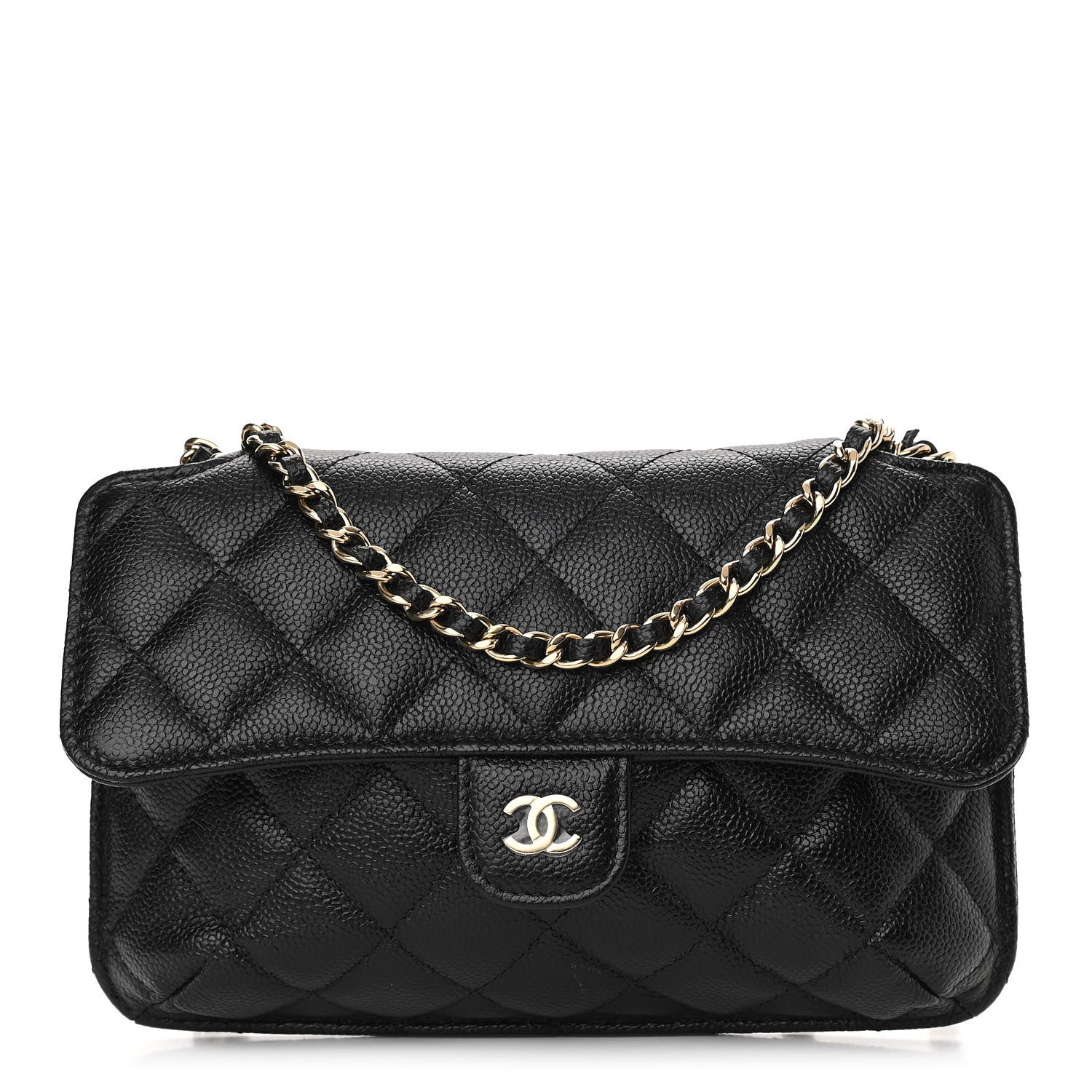 Chanel Jersey Fabric Quilted Foldable Tote With Chain Black Multicolor 3 of 18