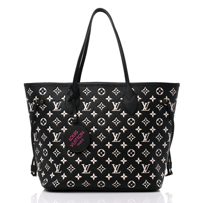 Louis Vuitton Empreinte Spring In The City Neverfull MM Black White Pink 3 of 9