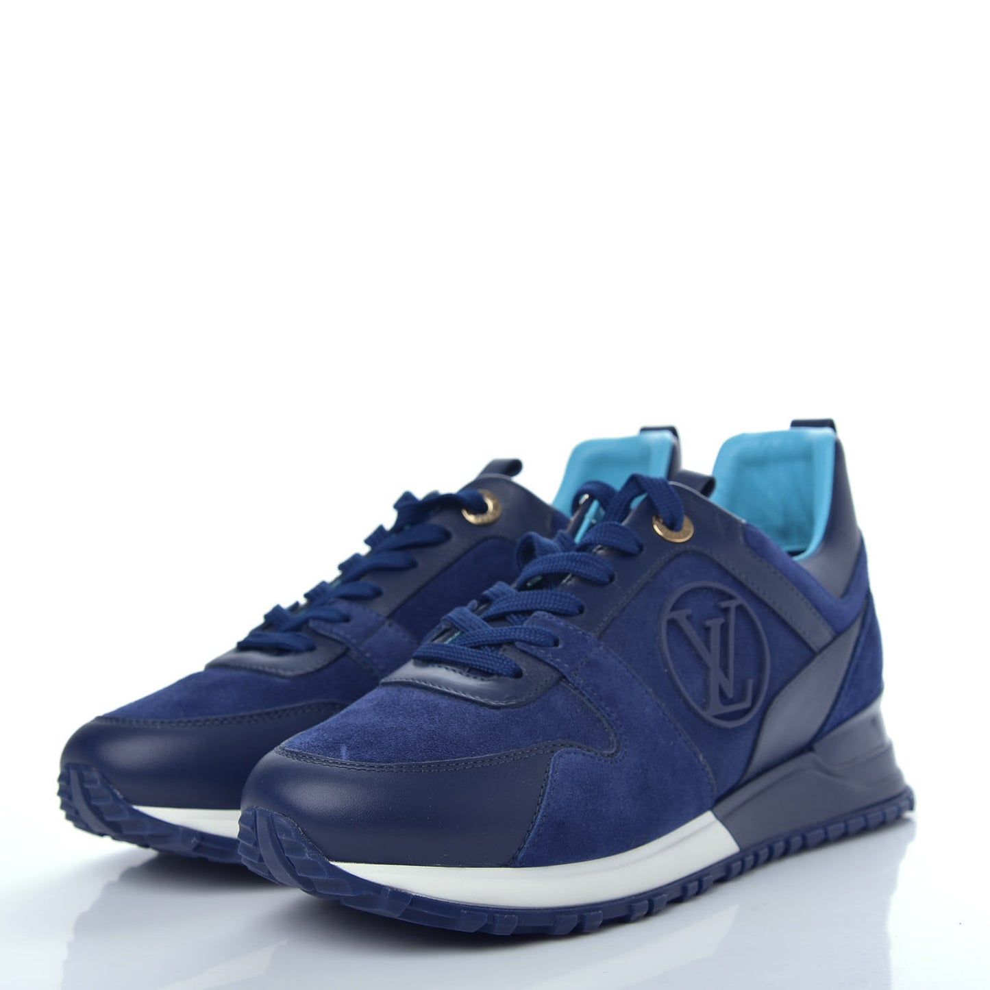 Suede Run Away Sneakers 36.5 Blue