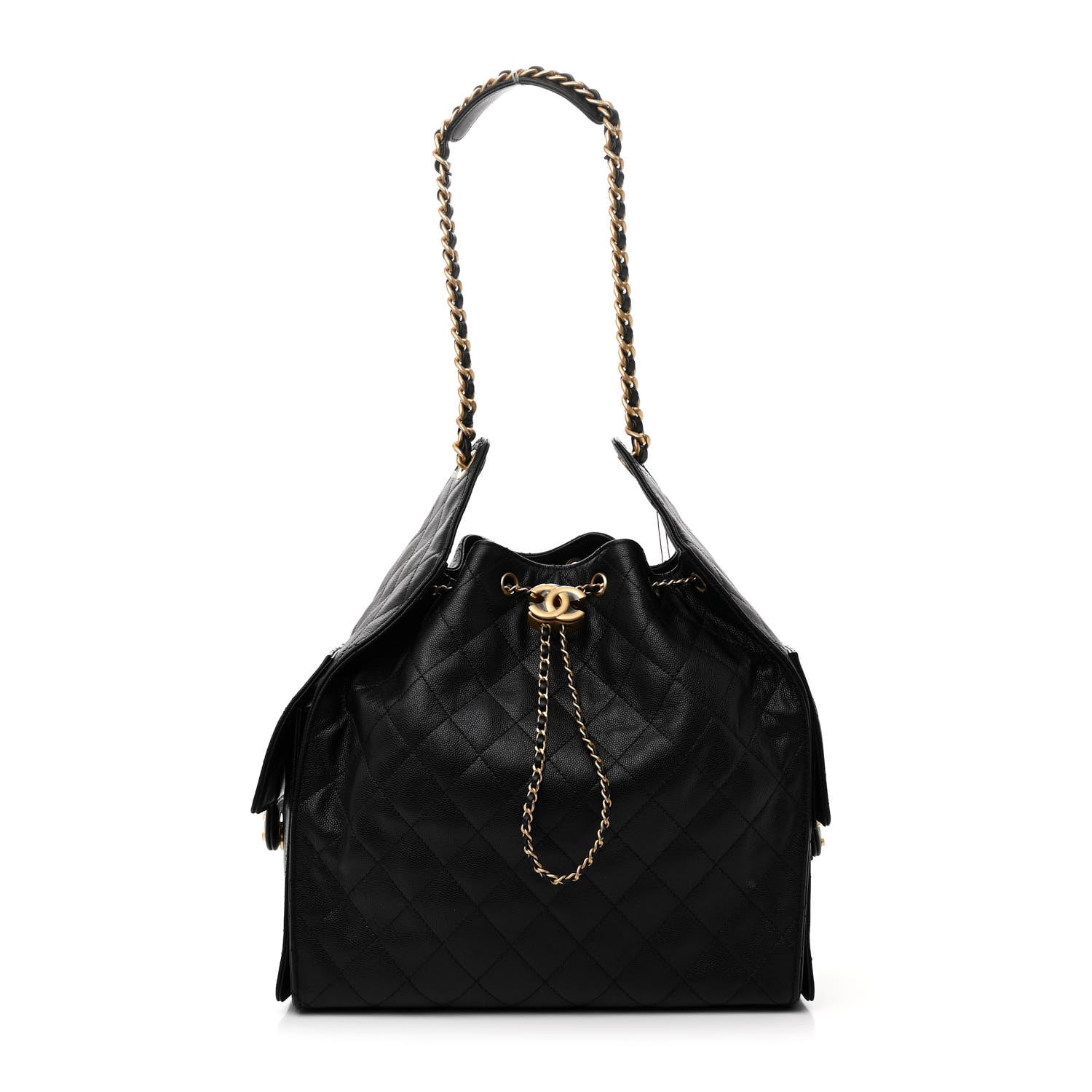 Chanel Caviar Quilted Medium Chanel 25 Handbag Black 1 of 12