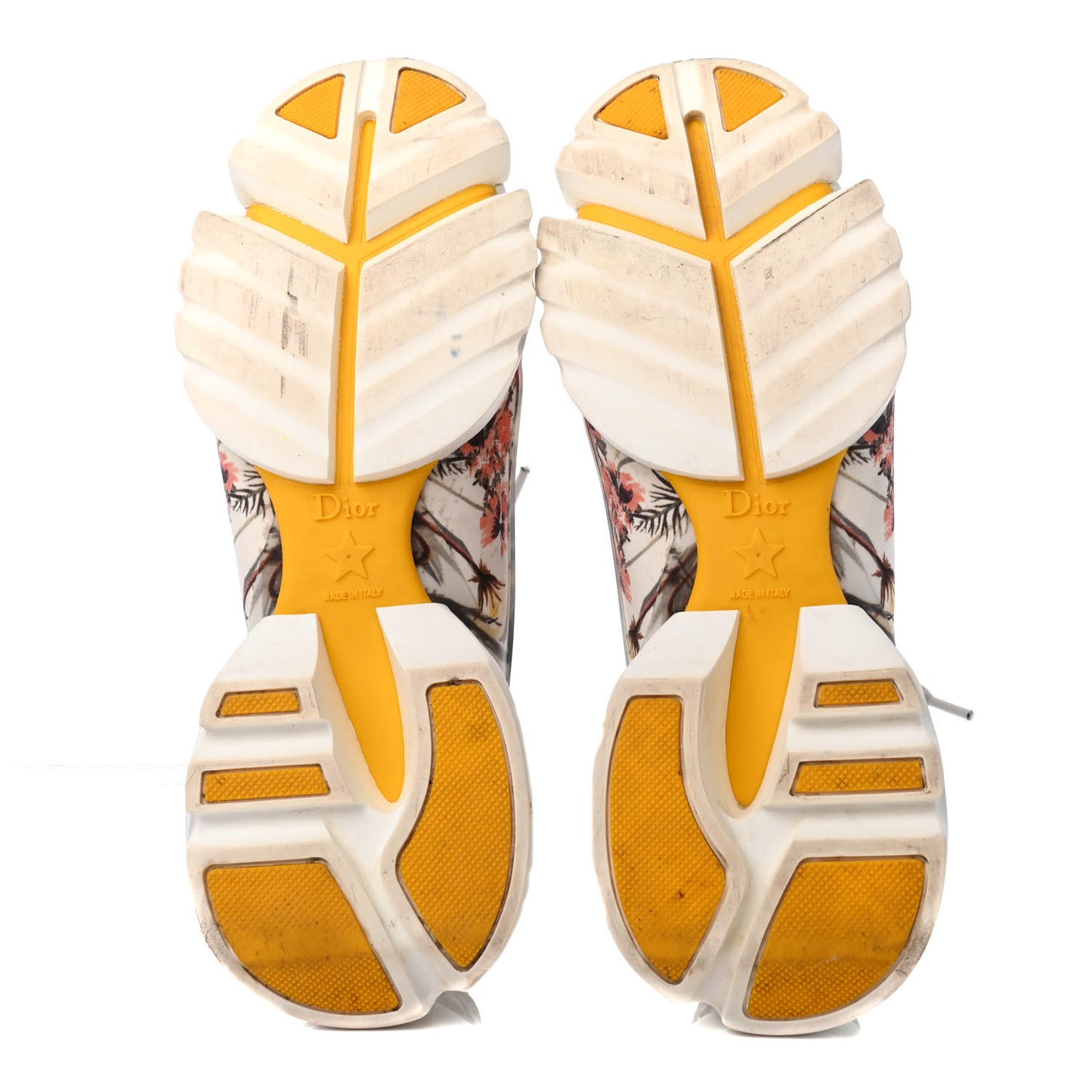 Neoprene Rubber Champetre Print Womens D-Connect Sneakers 37 White Multicolor