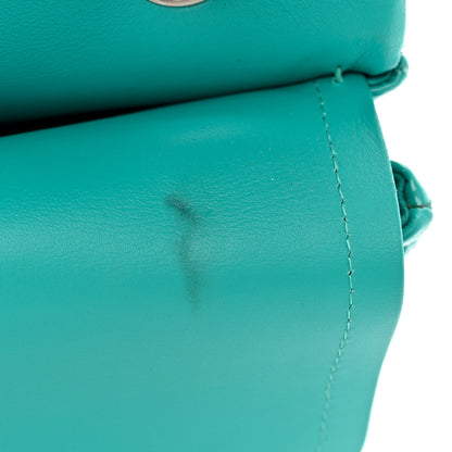 Chanel Patent Quilted Medium Double Flap Turquoise 11 of 15