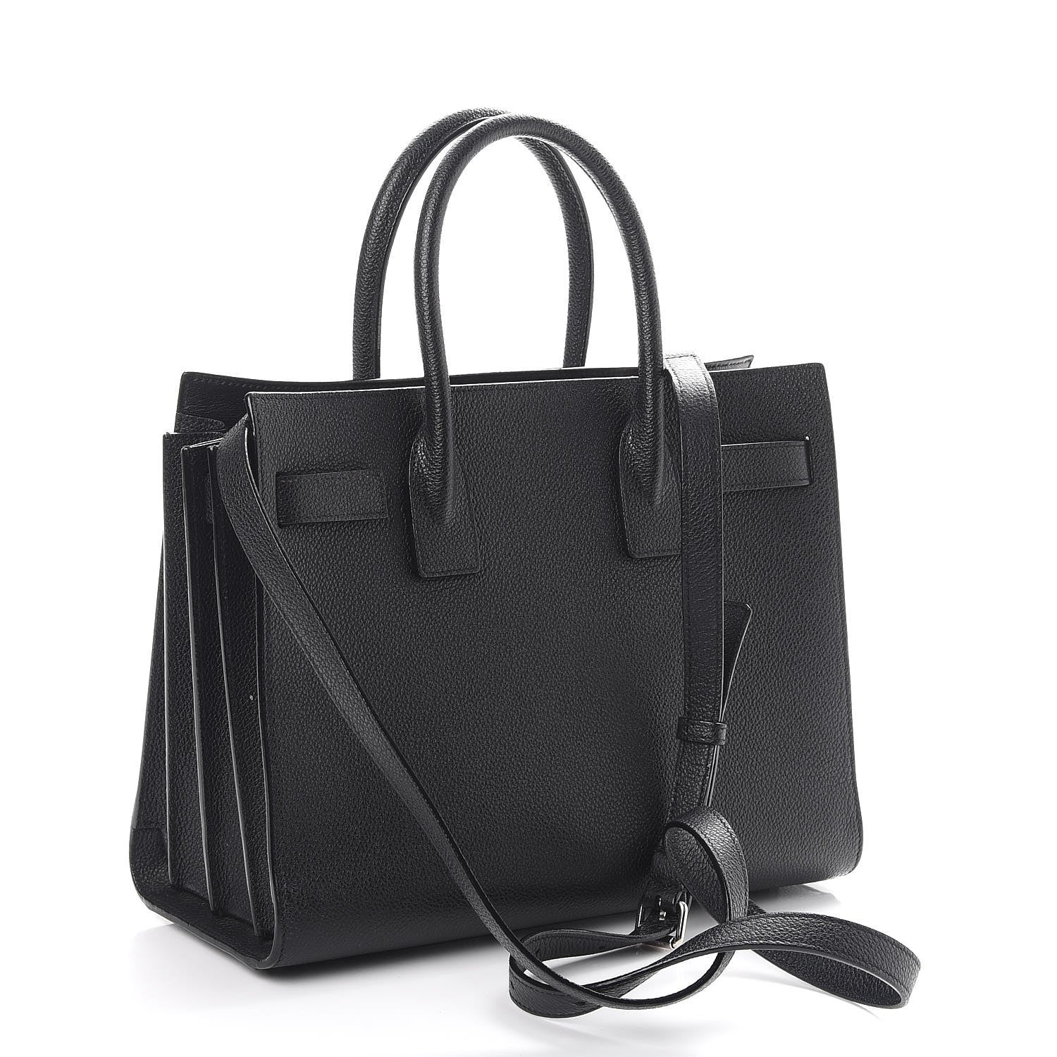 Saint Laurent Grained Calfskin Baby Sac De Jour Black 4 of 10
