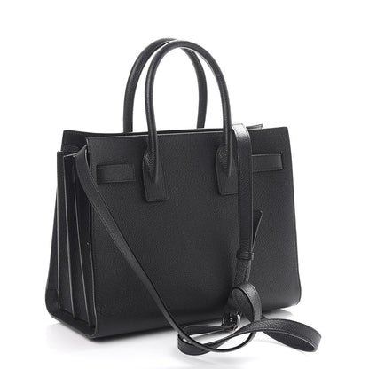 Saint Laurent Grained Calfskin Baby Sac De Jour Black 4 of 10