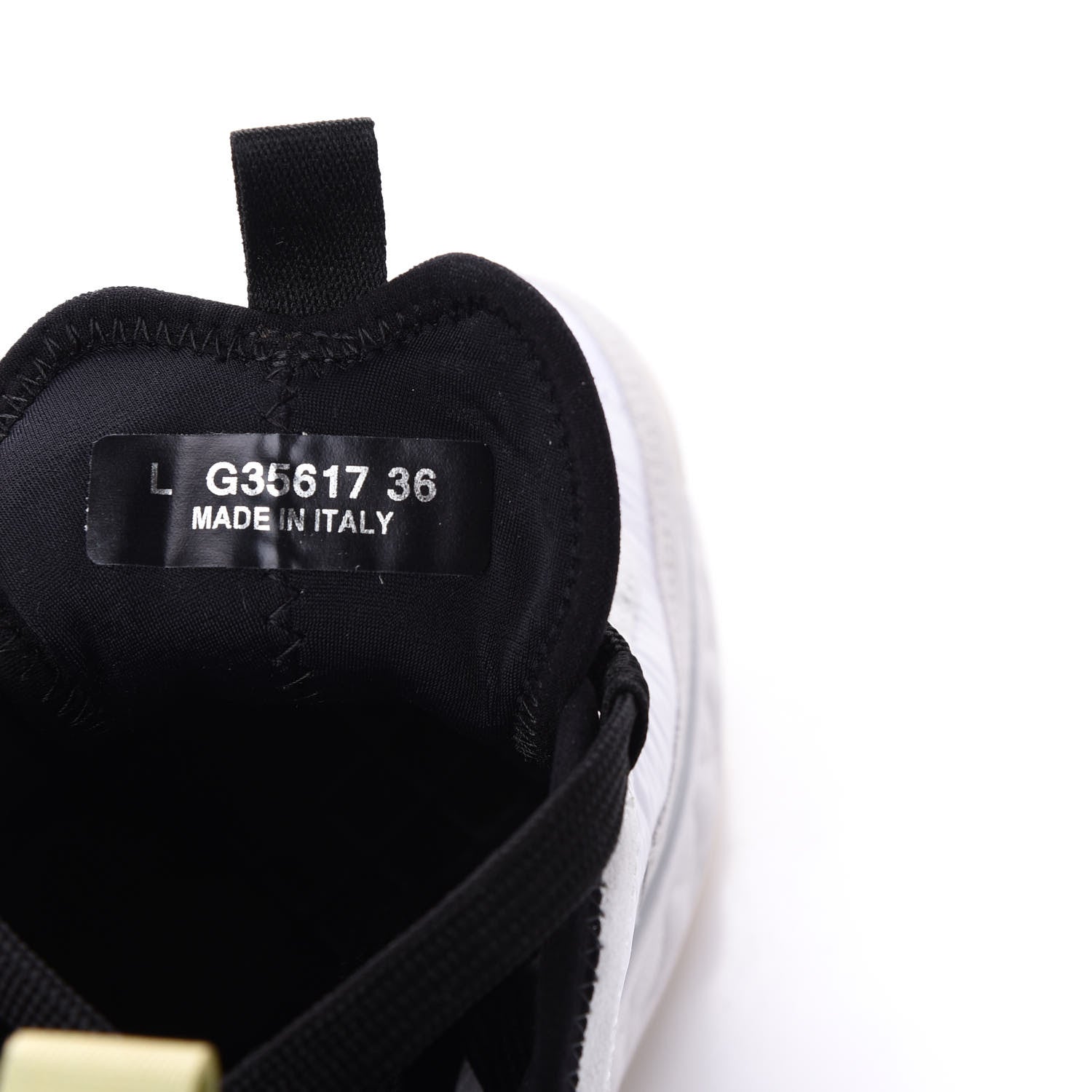 Chanel Calfskin Suede Nylon CC Sneakers 36 White Grey Yellow 8 of 10