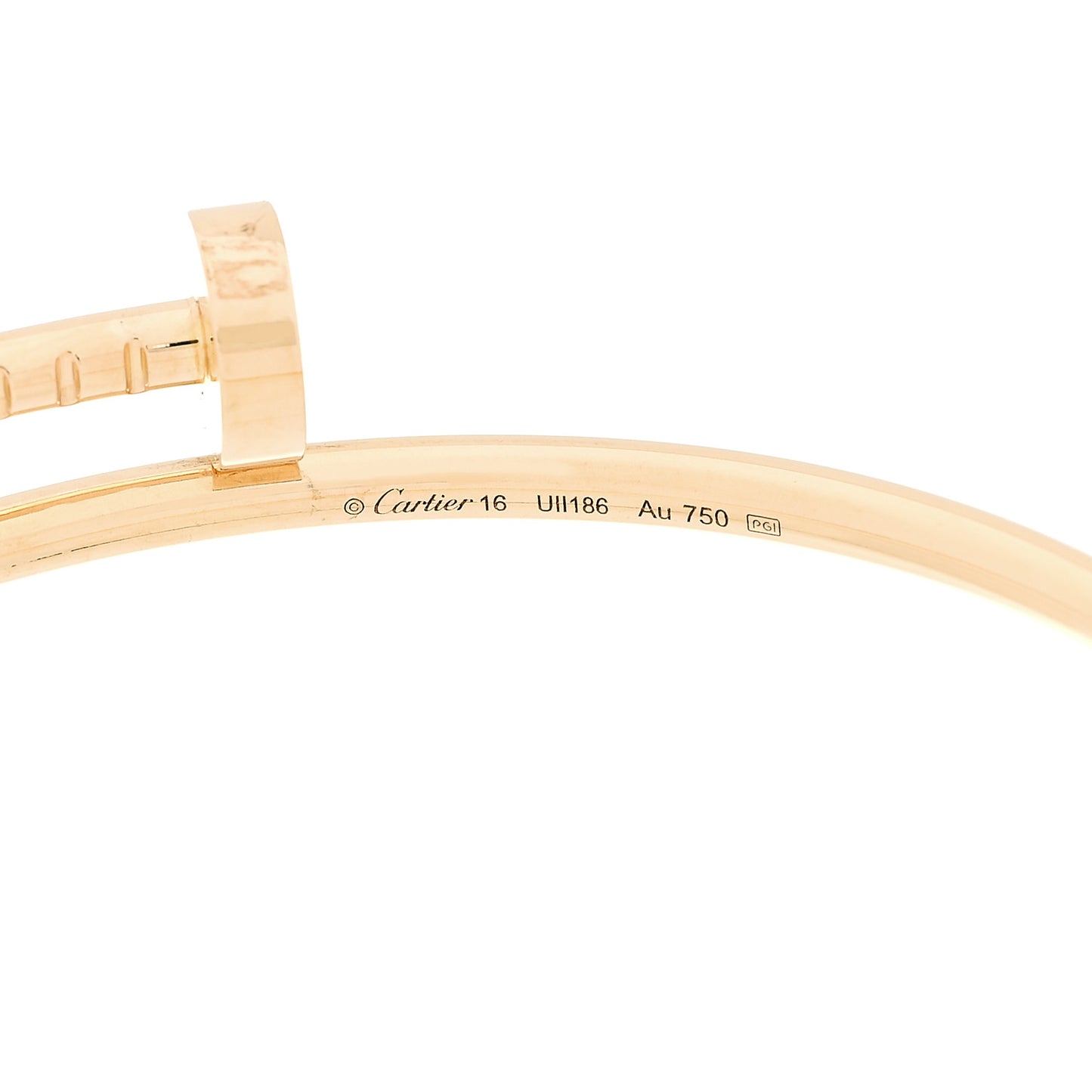 18K Yellow Gold Small Juste Un Clou Bracelet 16