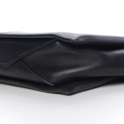 Celine Smooth Calfskin Tri-Fold Clutch on Chain Black 10 of 10