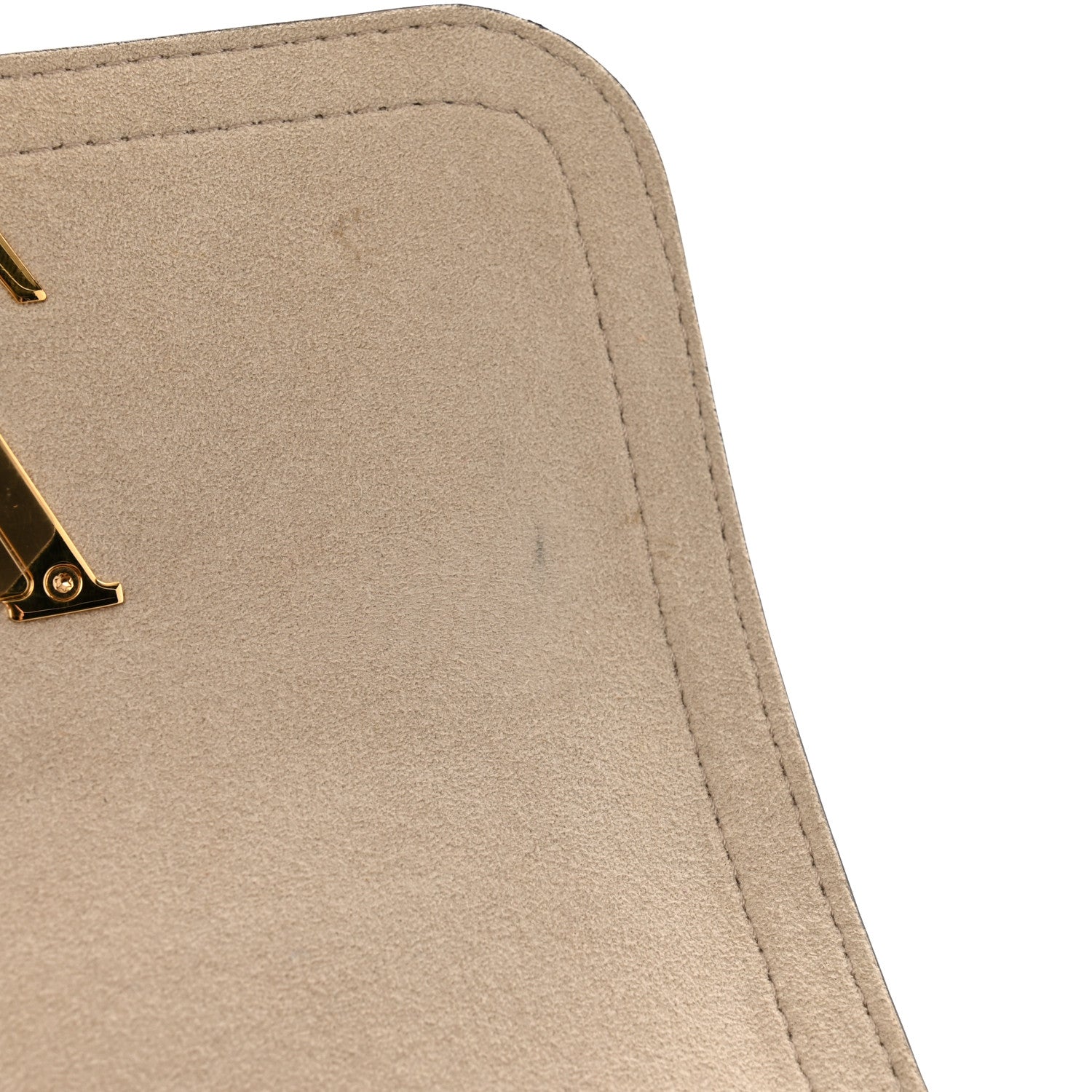 Louis Vuitton Grained Calfskin Lockme Tender Greige 11 of 13