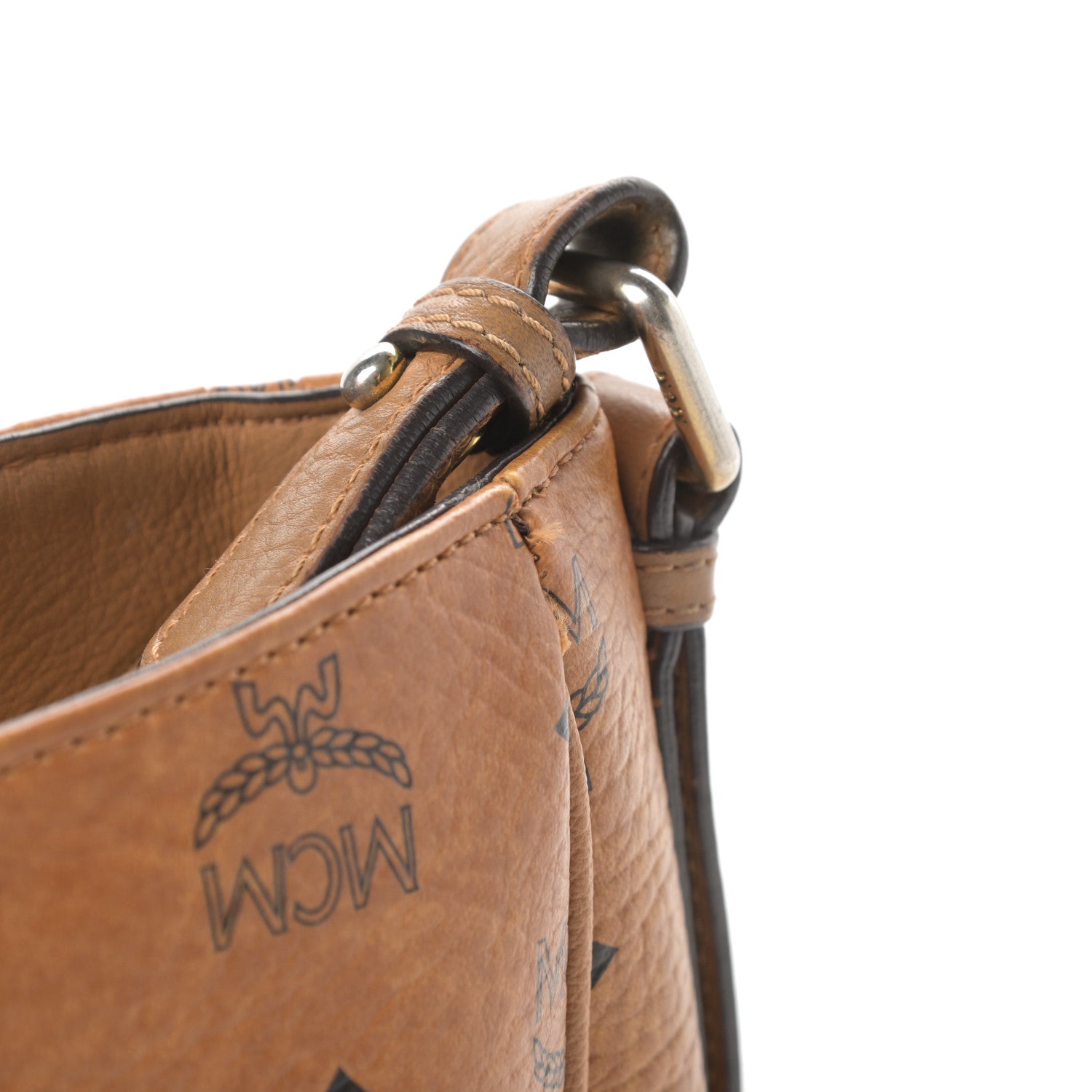 MCM Visetos Heritage Crossbody Cognac 14 of 14