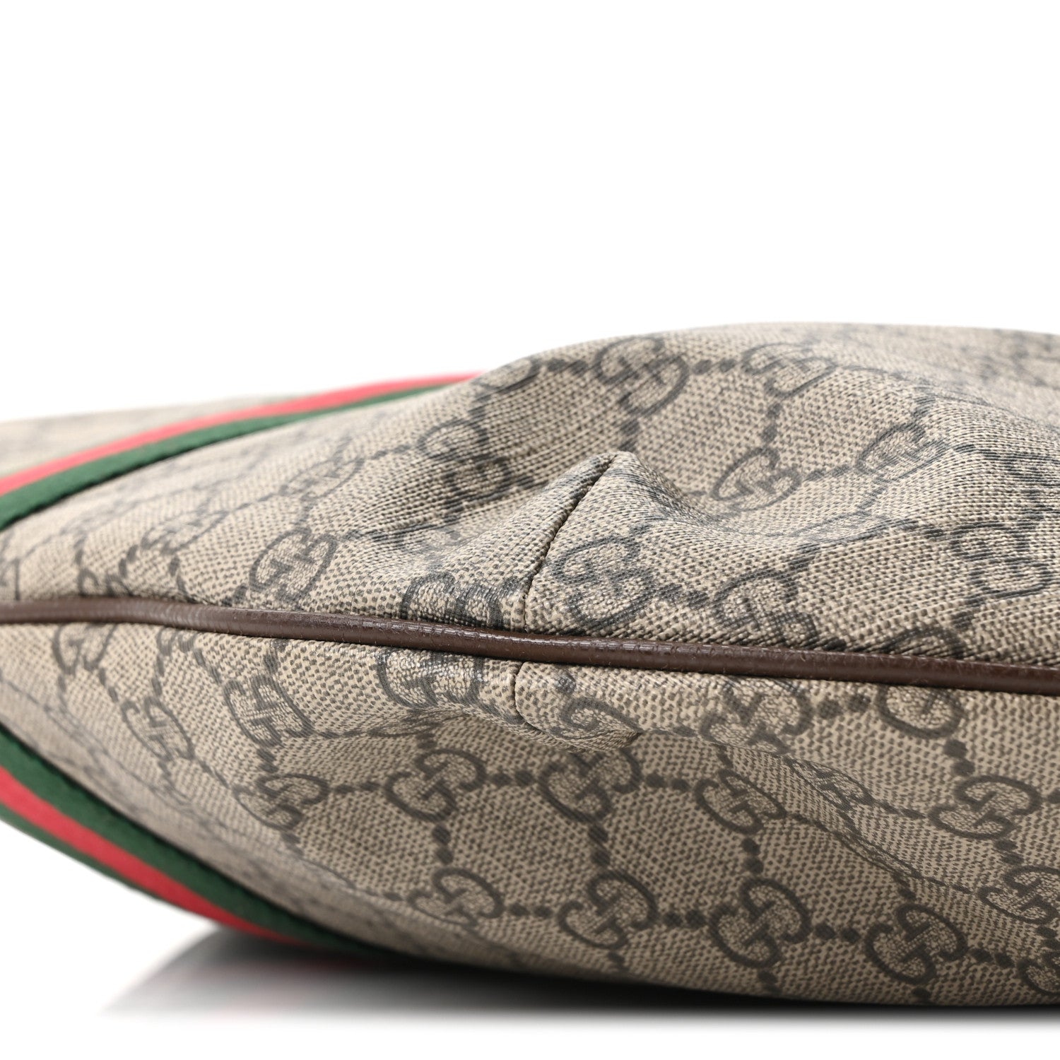 Gucci GG Supreme Monogram Web Ophidia Half Moon Hobo Brown 10 of 10