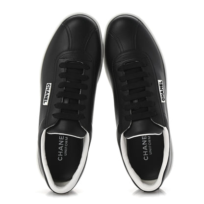 Chanel Calfskin CC Womens Sneakers 39.5 Black 2 of 11