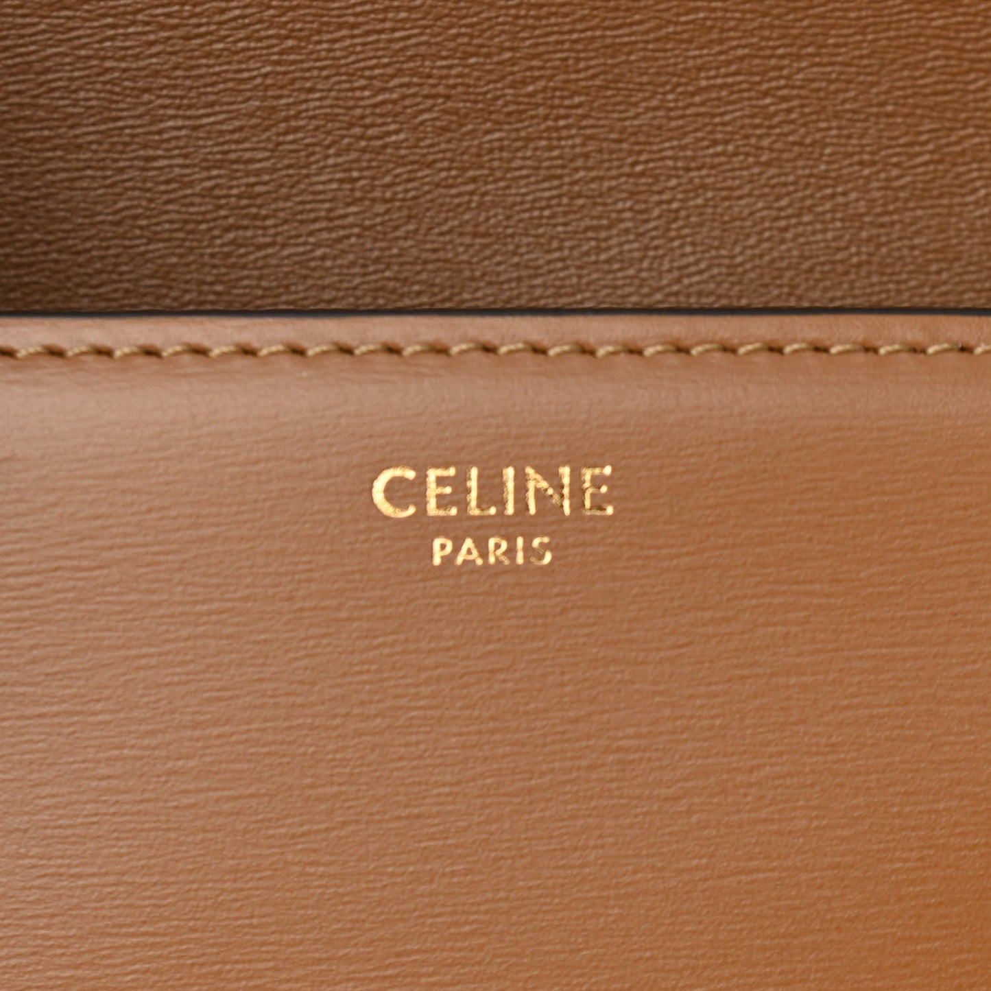 Shiny Calfskin Nano Triomphe Tan