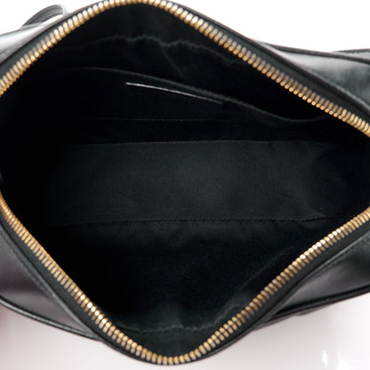 Saint Laurent Calfskin Matelasse Monogram Lou Camera Bag Black 5 of 13