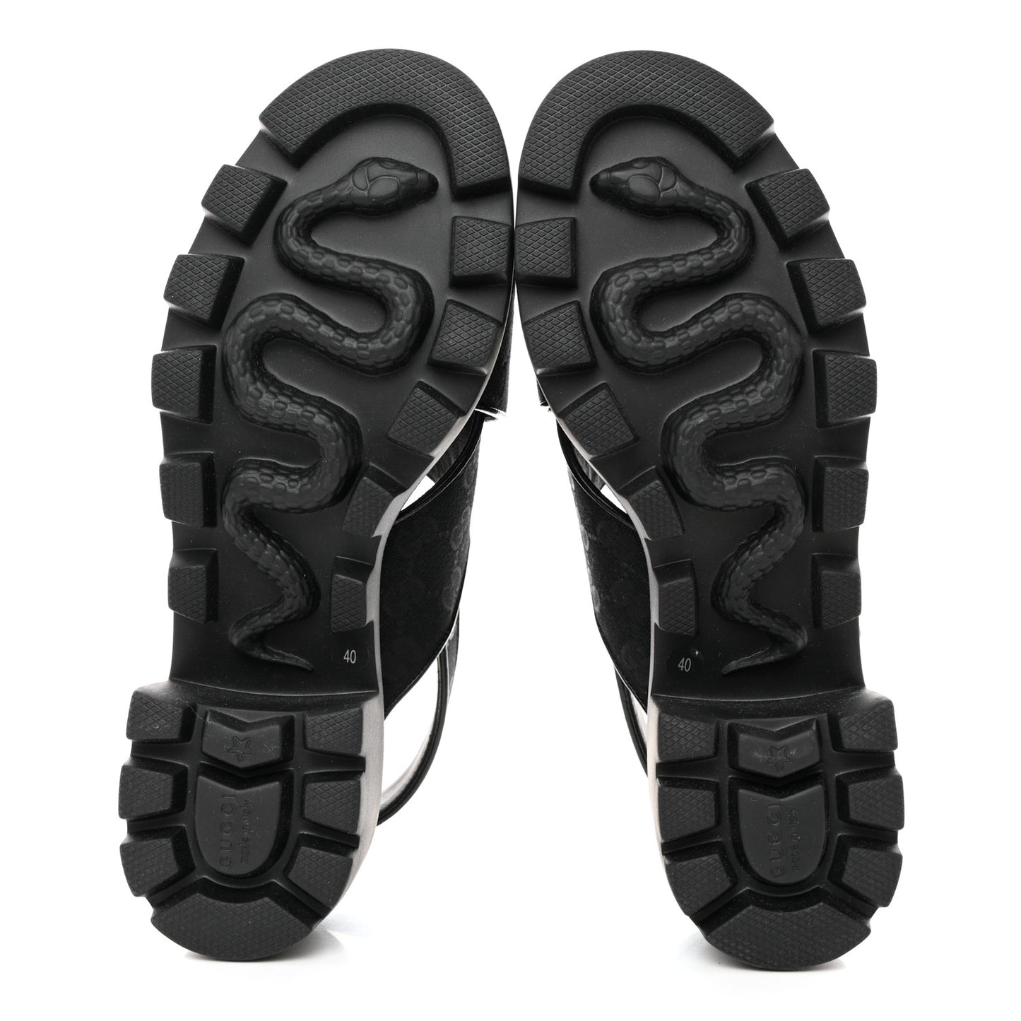 Monogram Granada Kid Trip 40/72mm Lug Sole Sandals 40 Black