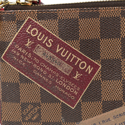 Louis Vuitton Damier Ebene Trunks Labels Pochette Milla MM 9 of 13