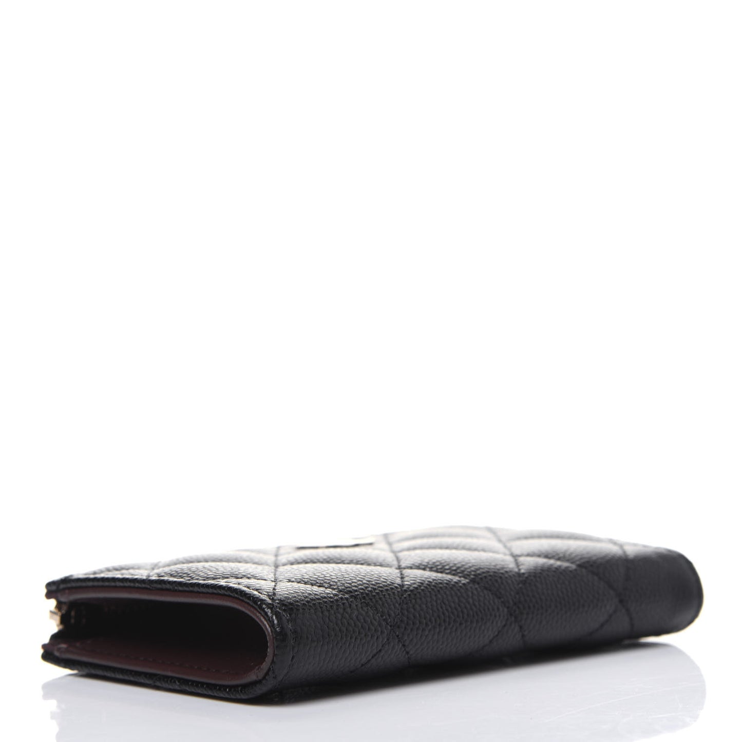 Caviar Quilted Key Holder Case Black