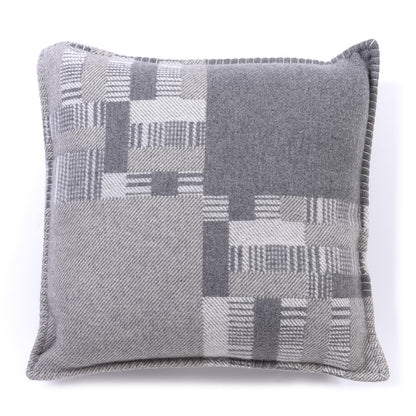 Hermes Wool Cashmere Avalon Paper Block Pillow Gris Acier 1 of 3