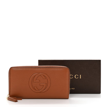 Gucci Cellarius Calfskin Soho Zip Around Wallet Dusty Blush 8 of 8