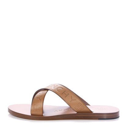 Givenchy Calfskin Logo Strap Sandals 36 Brown 1 of 10