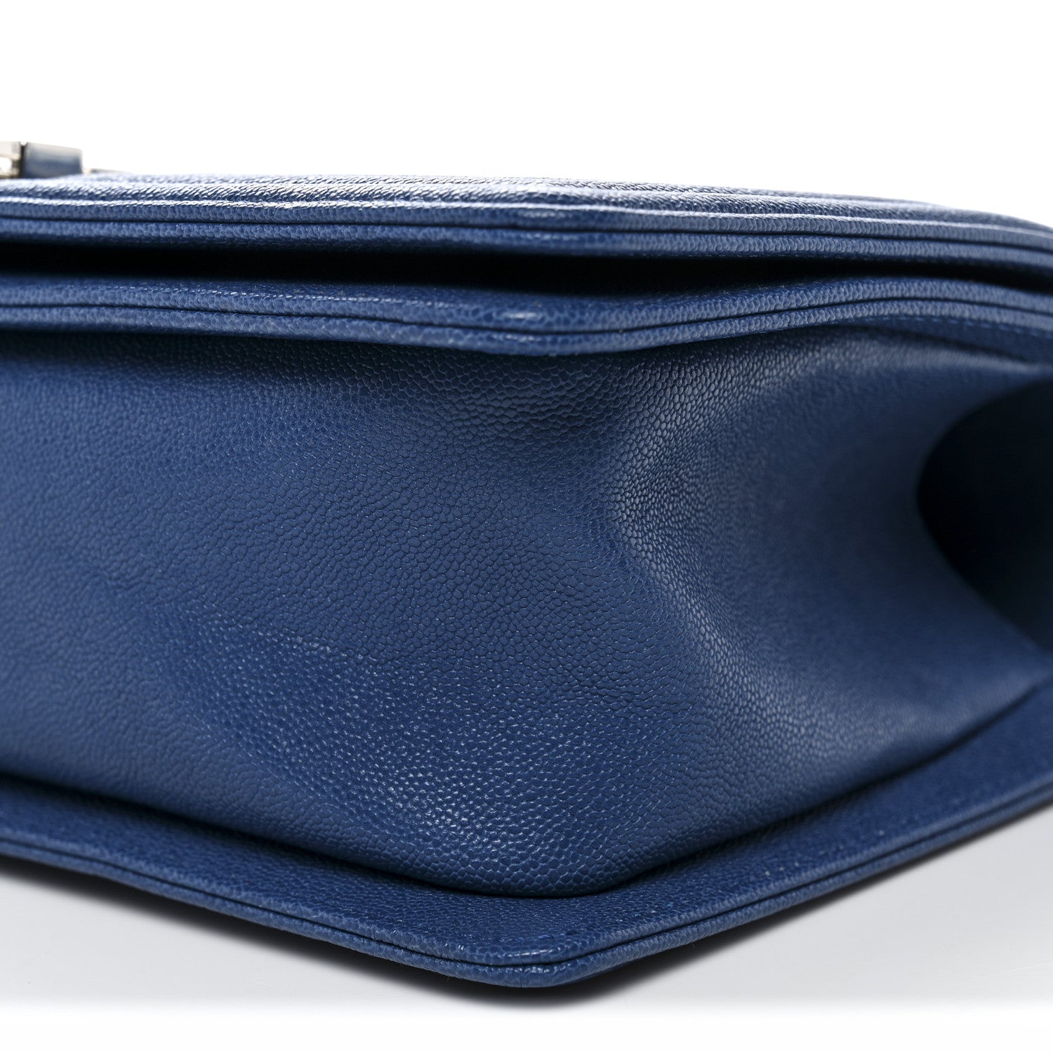 Chanel Caviar Quilted Medium Boy Flap Dark Blue 10 of 10