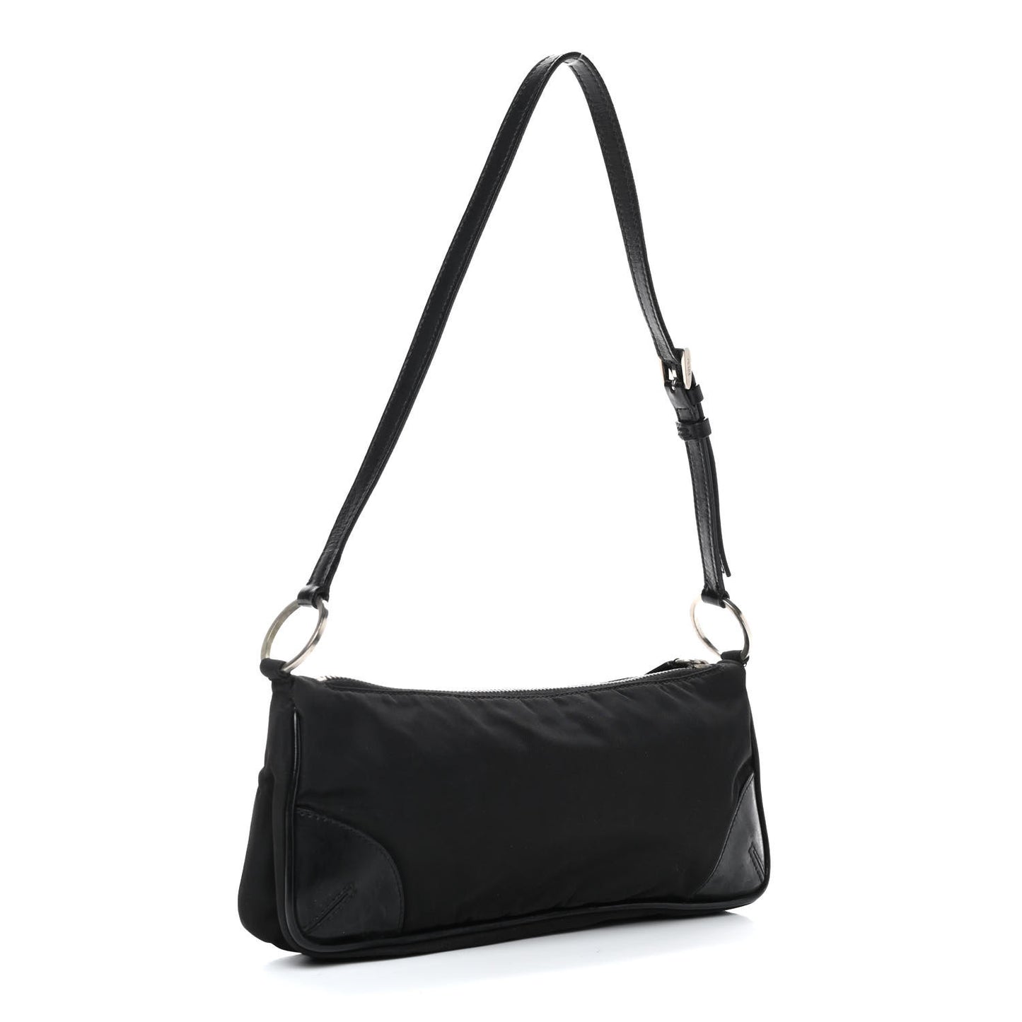 Tessuto Nylon Pochette Bag Black
