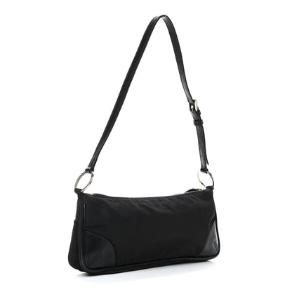 Prada Tessuto Nylon Pochette Bag Black 3 of 9