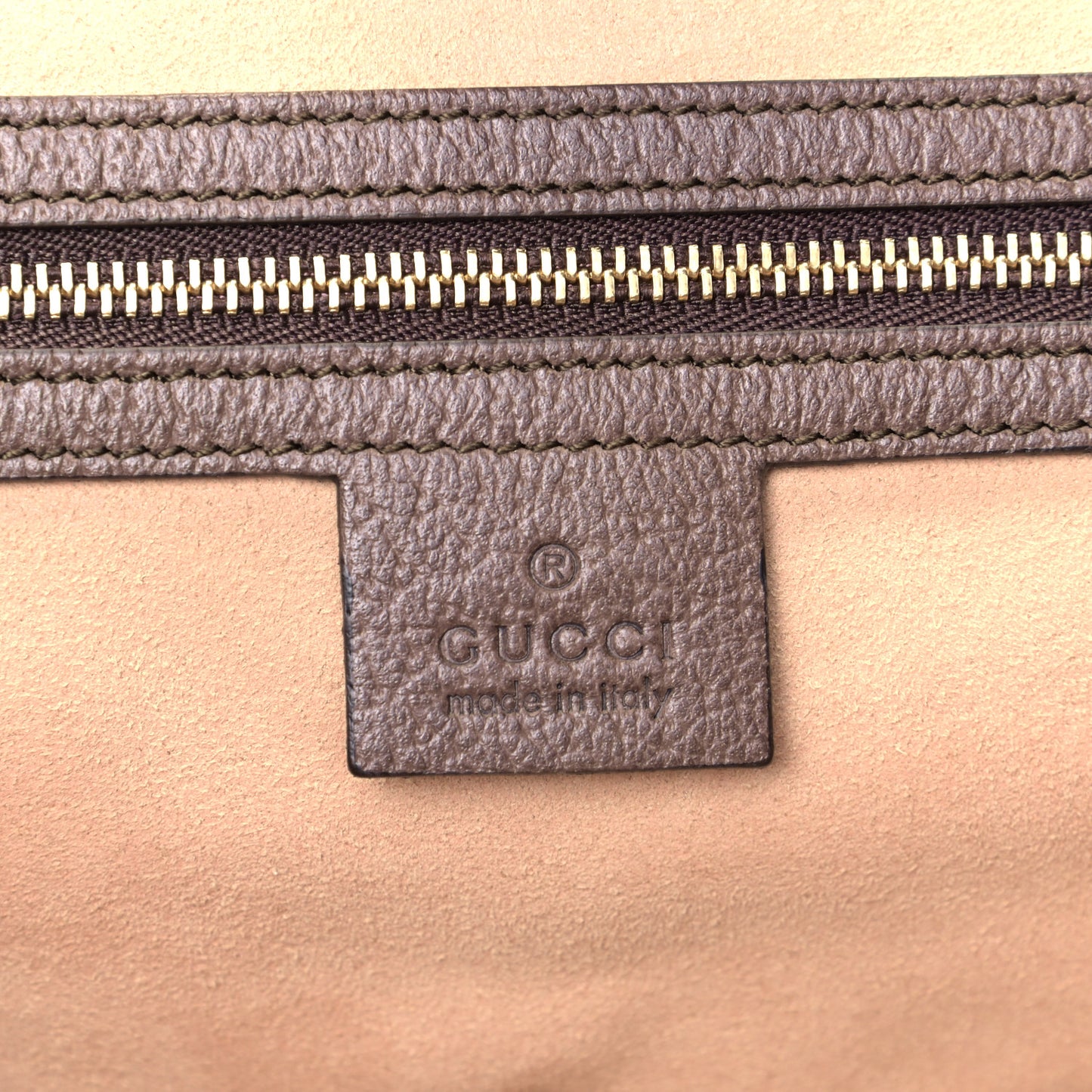 GG Supreme Monogram Medium Ophidia Shopping Tote Brown