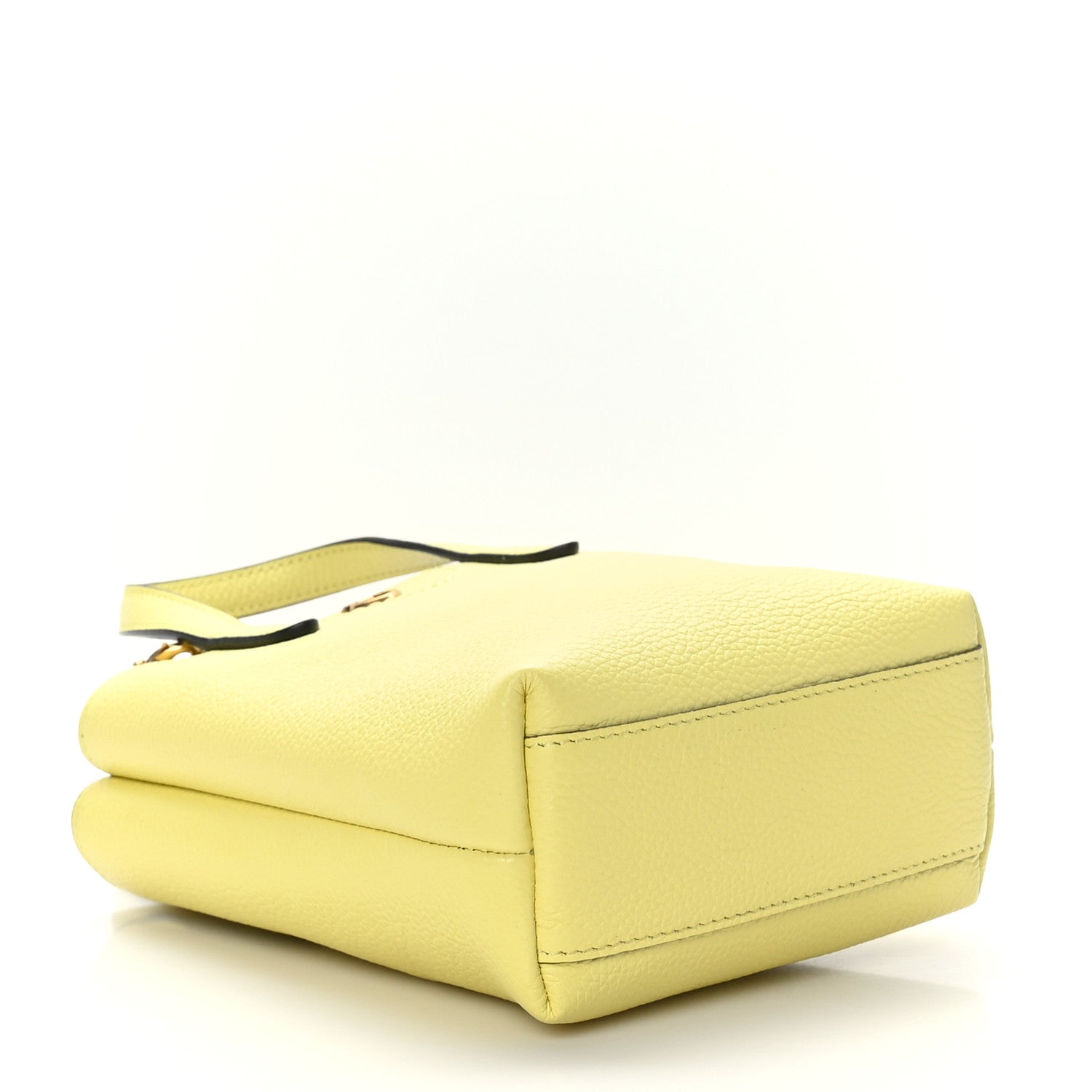 Salvatore Ferragamo Tumbled Calfskin Gancini Mini Bag Yellow 4 of 8