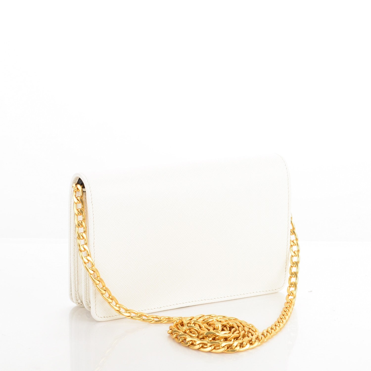 Prada Saffiano Lux Crossbody Bag Bianco 3 of 7