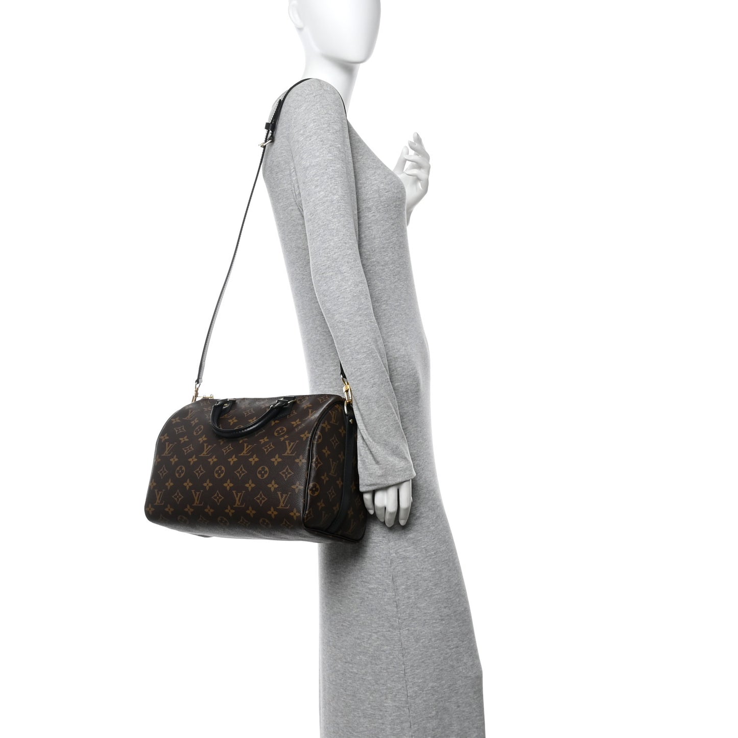 Monogram My World Tour Speedy Bandouliere 30 Black
