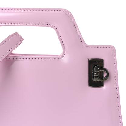 Salvatore Ferragamo Brushed Calfskin Mini Wanda Top Handle Bag Bubble Gum 6 of 8