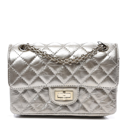 Chanel Aged Calfskin Quilted 2.55 Reissue Mini Flap Light Gold 1 of 10
