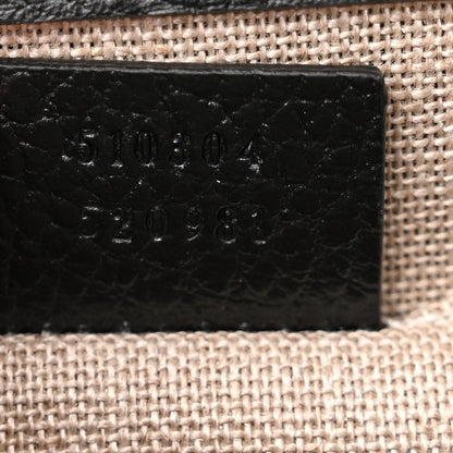 Gucci Dollar Calfskin Small Interlocking G Shoulder Bag Black 7 of 11