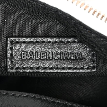 Balenciaga Agneau Arena Lunar New Year Graffiti Logo Le Cagole Shoulder Bag XS Optic White 7 of 9