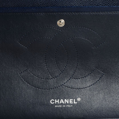 Chanel Caviar Jumbo Double Flap Navy Blue 7 of 9