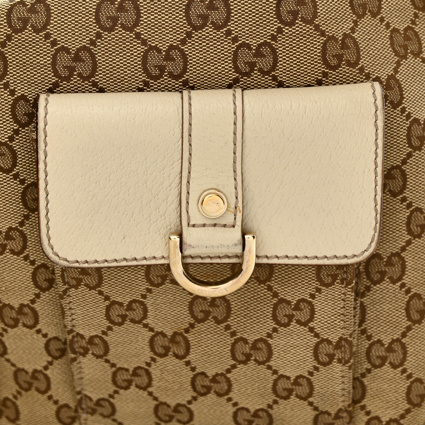 Monogram Pocket Hobo Off White