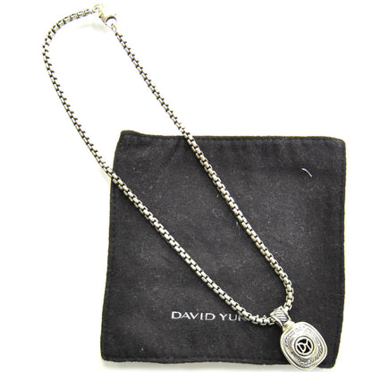 David Yurman Sterling Silver and 18k Gold Pink Tourmaline Enhancer Albion Necklace 3 of 6
