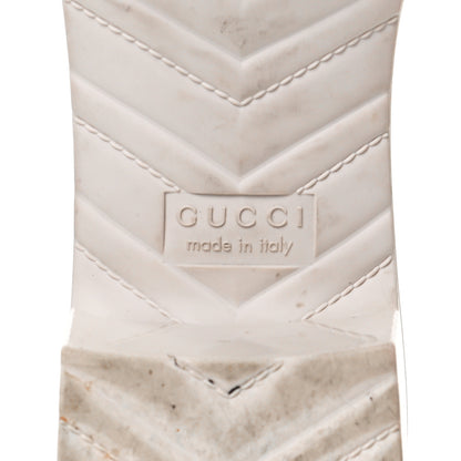 Gucci Rubber Gucci Logo Womens Platform 20/60mm Slide Sandals 41 Mystic White 6 of 8