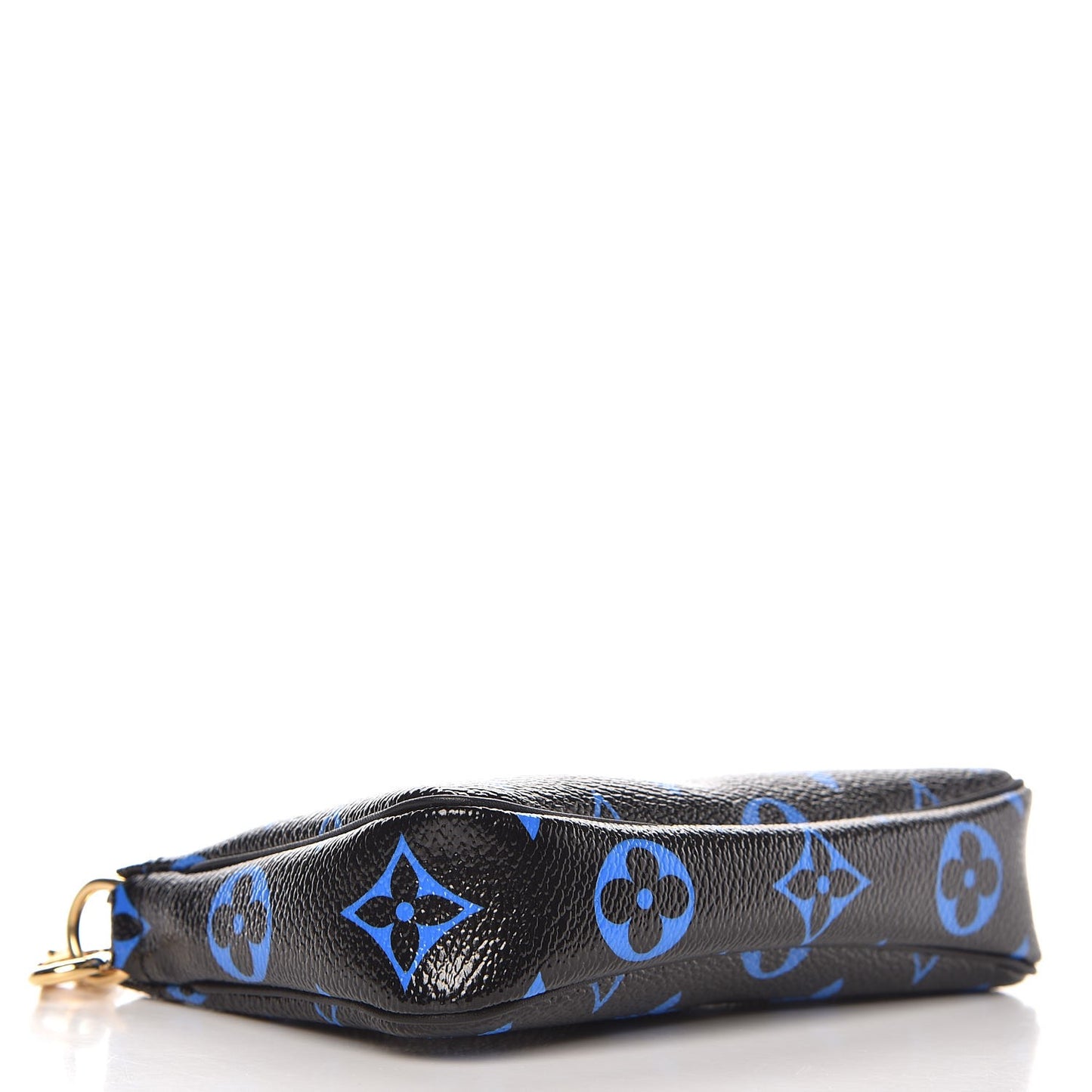 Colored Monogram Mini Pochette Accessories Blue Black