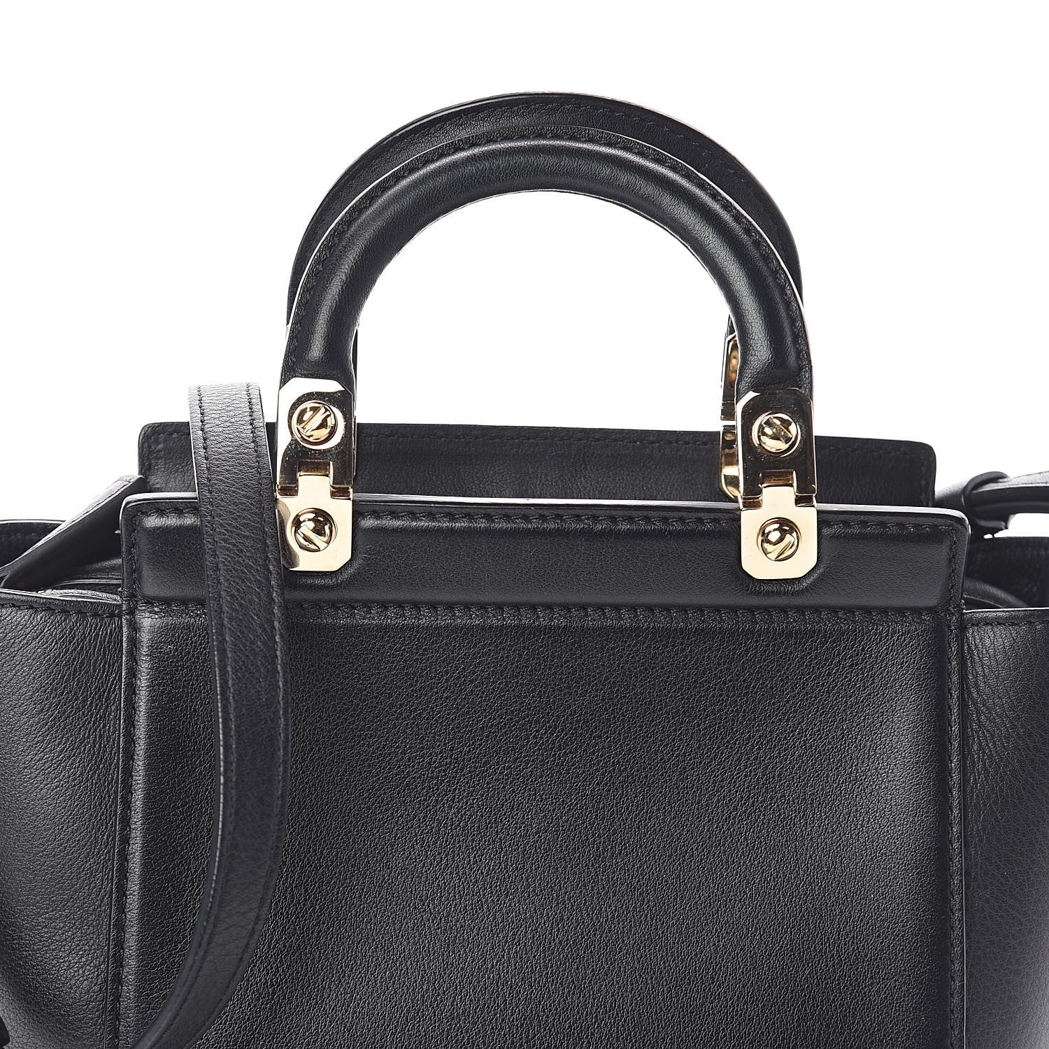 Givenchy Calfskin Mini HDG Top Handle Crossbody Bag Black 8 of 10
