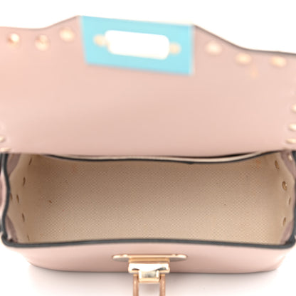 Valentino Garavani Calfskin Mini Rockstud Crossbody Bag Poudre 5 of 10