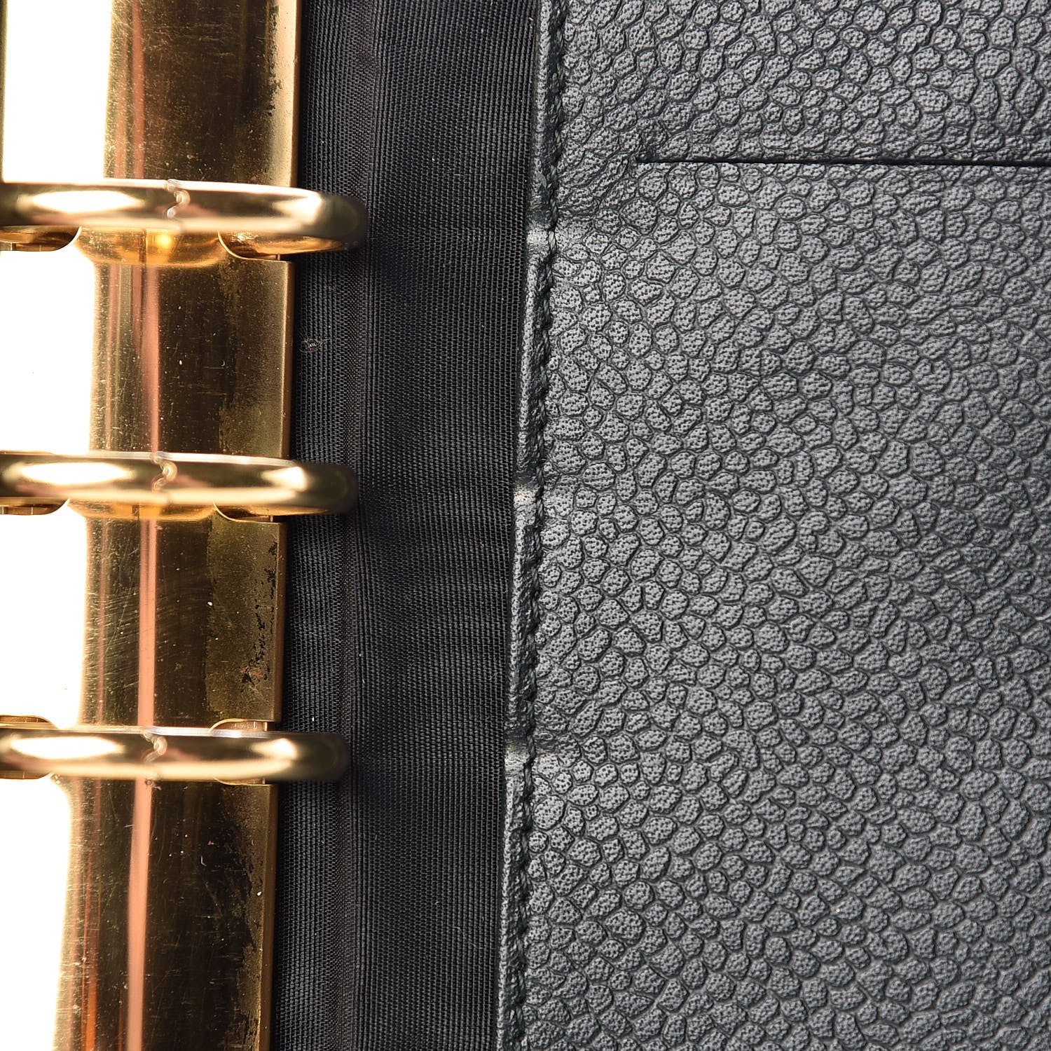 Chanel Caviar Timeless CC Ring Agenda Planner Dark Green 9 of 10