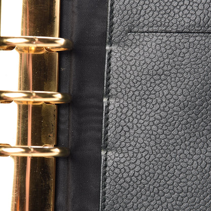 Chanel Caviar Timeless CC Ring Agenda Planner Dark Green 9 of 10