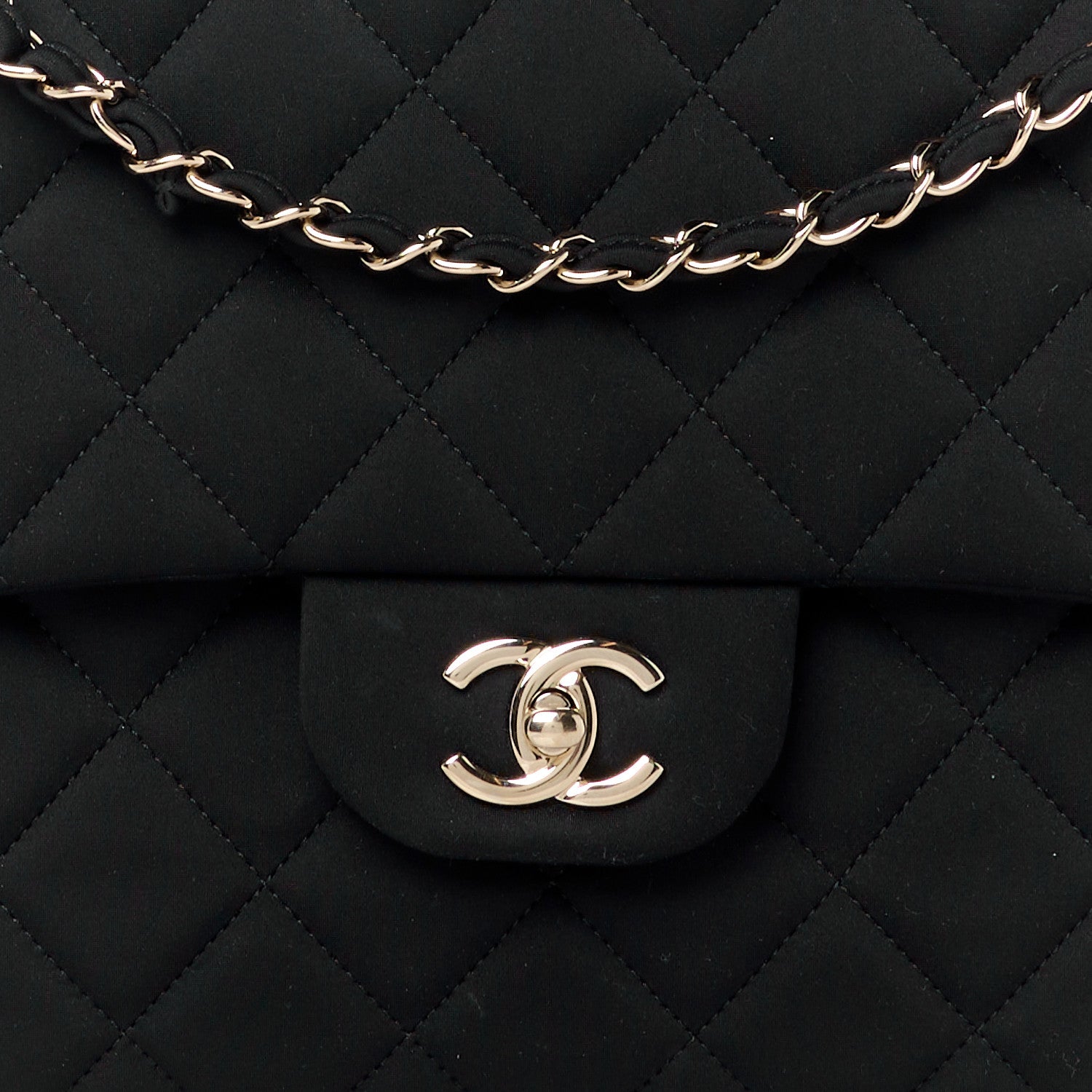 Chanel Neoprene Quilted XXL Travel Flap Bag Black 9 of 13